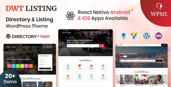 DWT Listing v3.1.4 - Directory & Listing Wordpress Theme