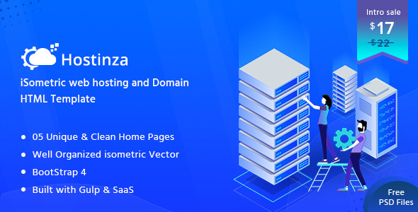 Download Hostinza – Isometric Web Hosting, Domain and WHMCS Html Hosting Template | Free Nulled Scripts