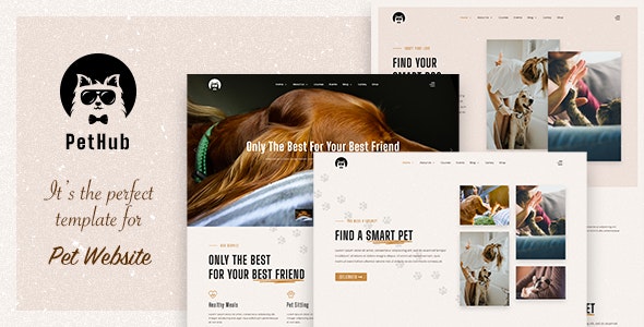 PetHub v1.0 - Dog, Cat Care & Veterinary Joomla Template