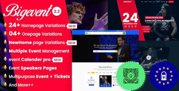 BigEvent v2.2.7 - Conference Event WordPress Theme