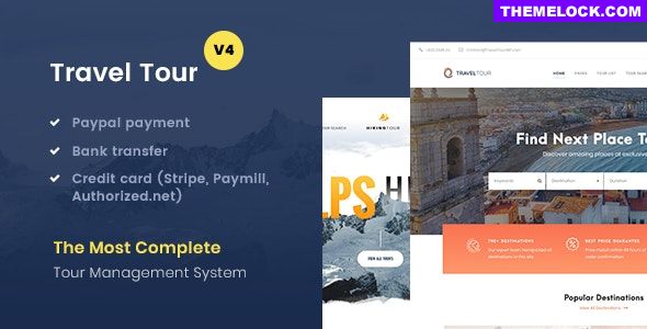 Travel Tour v4.2.4 - Tour Booking, Travel Booking Theme