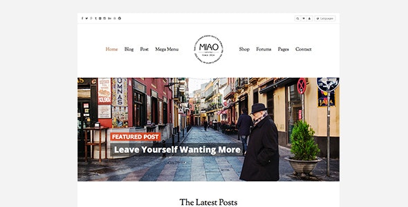 Miao v1.1.2 - Fashion Magazine, News & Blog WordPress Theme