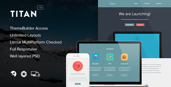 Titan v1.1 - Responsive Email + Themebuilder Access