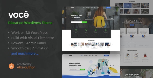 Vocee v1.0.2 - Education & LMS WordPress Theme