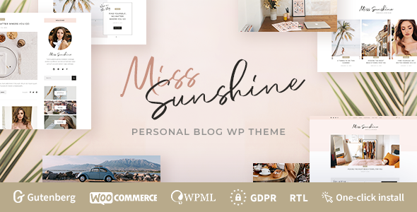 Miss Sunshine v1.0.0 - Lifestyle & Beauty Women Blog