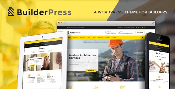 BuilderPress v1.1.0 - WordPress Theme for Construction