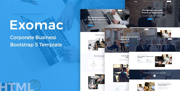 Exomac v1.0 - Corporate Business Bootstrap 5 Template