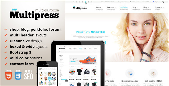 Multipress - Responsive HTML5 Template