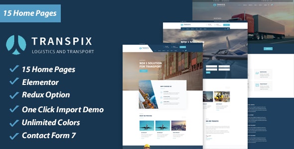 Transpix v1.0 - Logistics Warehouse WordPress Theme
