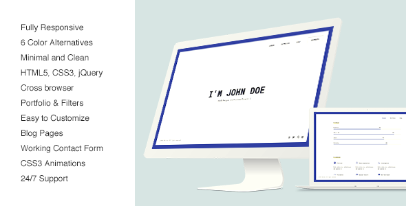 Download Glitche – Responsive vCard / Resume / CV Template | Free Nulled Scripts
