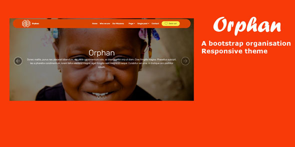 Orphan - Bootstrap Organisation Theme