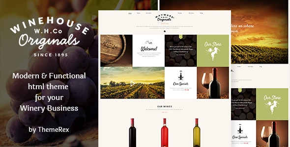Wine House v1.1 - Vineyard, Shop & Restaurant Site Template