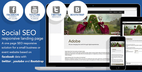 Download Social SEO responsive landing page facebook | Free Nulled Scripts