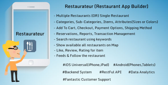 Download Restaurateur (Solution For Any Restaurants App) | Free Nulled Scripts