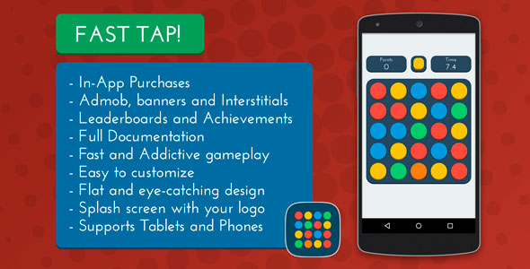 Download Fast Tap! – Admob + Leaderboards + IAP | Free Nulled Scripts