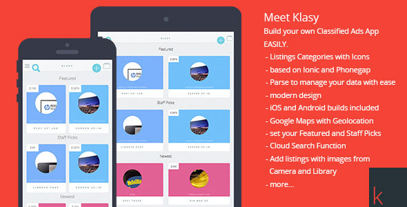 Download Klasy – Classified Ads Mobile App | Free Nulled Scripts