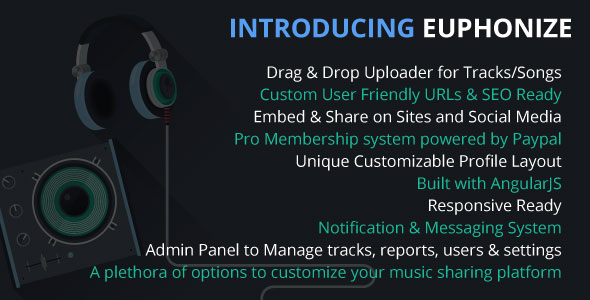 Download Euphonize – Music Sharing & Social Platform | Free Nulled Scripts
