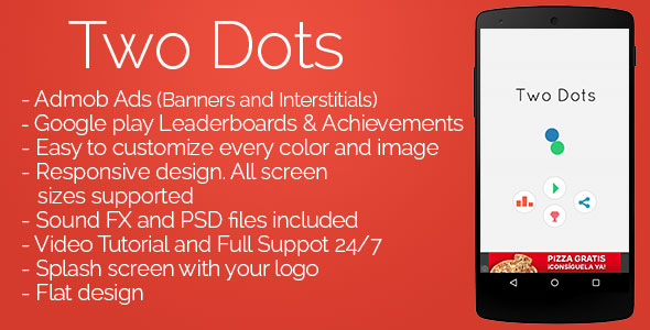 Download Two Dots – Admob + Leaderboards + Share | Free Nulled Scripts