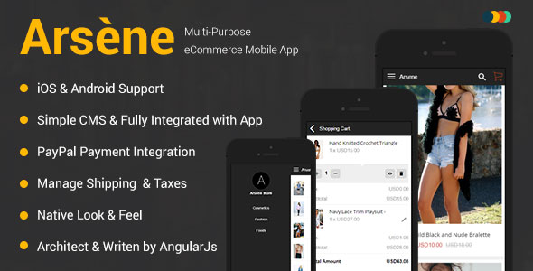 Download Arsene | iOS & Android eCommerce Mobile App | Free Nulled Scripts