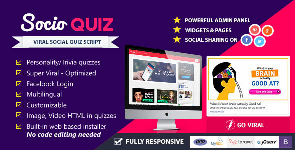 Download SocioQuiz v1.1.1 – Viral Quiz website with Facebook login | Free Nulled Scripts