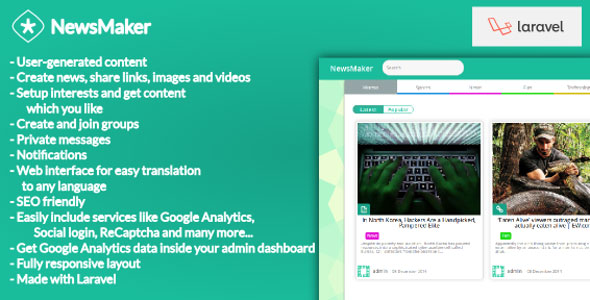 Download NewsMaker – CMS and Social Network | Free Nulled Scripts