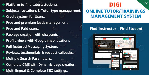 Download Digi Online Tutor/Trainings Management System | Free Nulled Scripts