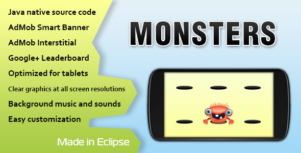 Download Monsters Game with AdMob and Leaderboard | Free Nulled Scripts