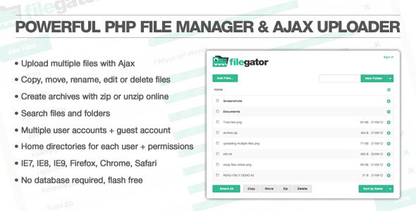 Download FileGator v4.2 | Free Nulled Scripts