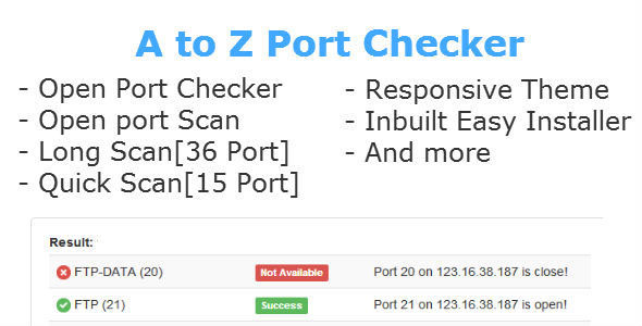 Download A to Z Port Checker | Free Nulled Scripts