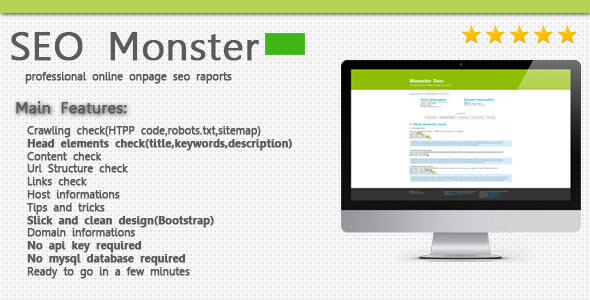 Download SeoMonster – OnPage SEO Raporting Script | Free Nulled Scripts