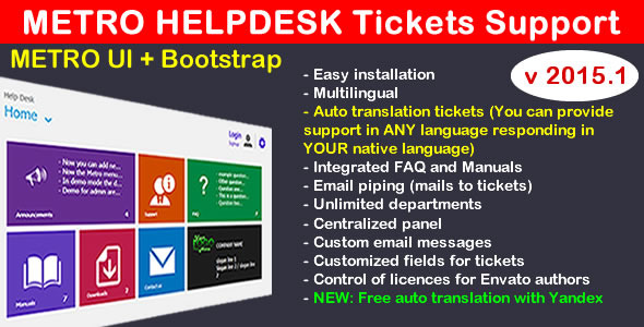 Metro Help Desk Support Tickets