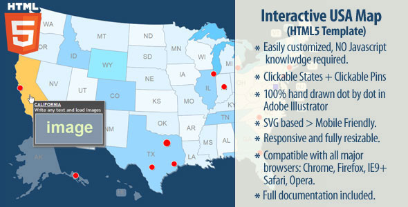 Download Interactive USA Map – HTML5 | Free Nulled Scripts