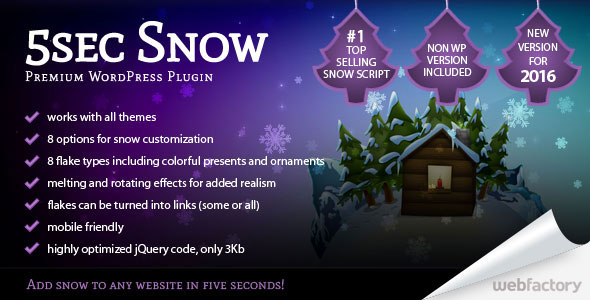 Download 5sec Snow – WordPress Plugin | Free Nulled Scripts