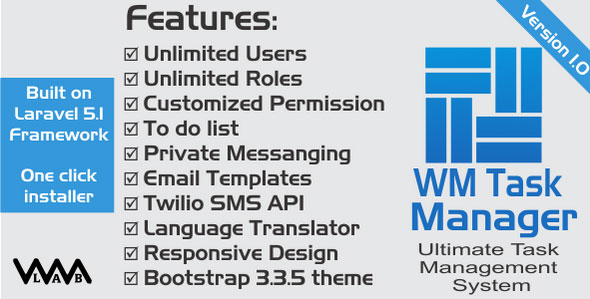 Download WM Task Manager | Ultimate Task Management System | Free Nulled Scripts