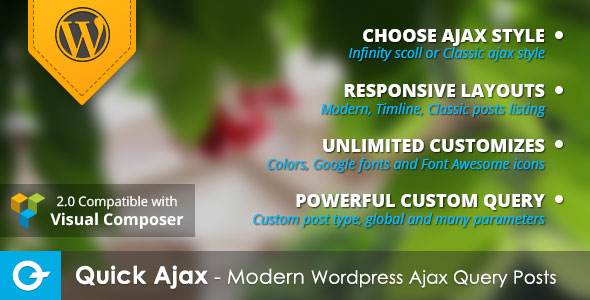 Quick Ajax v2.3.1 - Modern Wordpress Ajax Query Posts
