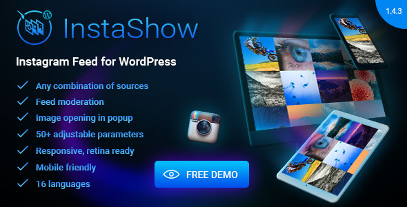 Download Instashow v1.4.3 – Instagram Feed for WordPress | Free Nulled Scripts