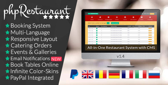Download phpRestaurant – Restaurant Script with CMS | Free Nulled Scripts