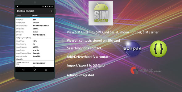 Download SIM Card Manager with Admob | Free Nulled Scripts