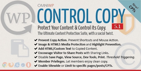 Download WP Control Copy v5.1 – Protect Content & Serve Copy | Free Nulled Scripts