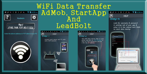 Download Wifi Data Transfer – AdMob, StartApp and LeadBolt | Free Nulled Scripts
