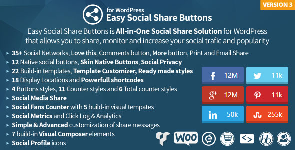 Download Easy Social Share Buttons for WordPress v3.2.5 | Free Nulled Scripts