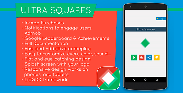 Download Ultra Squares – Highly Addictive Game Template | Free Nulled Scripts