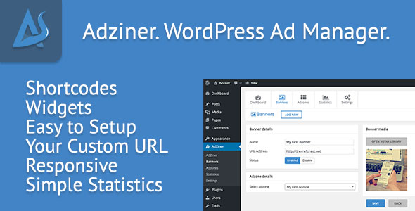 Download Adziner v1.2 – WordPress Advertising Manager Plugin | Free Nulled Scripts