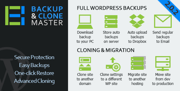 Download WordPress Backup & Clone Master v2.0.2 | Free Nulled Scripts