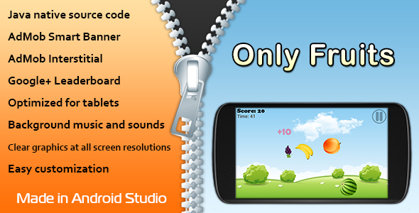 Download Only Fruits Game with AdMob and Leaderboard | Free Nulled Scripts