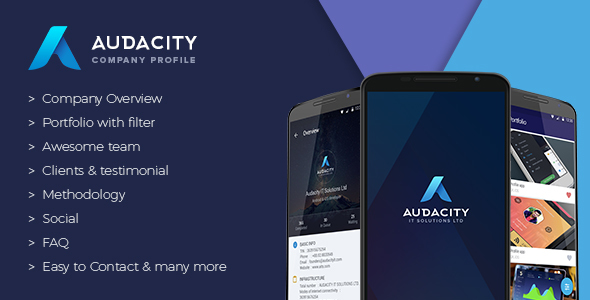 Download Audacity – Your Company Profile App + Google Analytics | Free Nulled Scripts