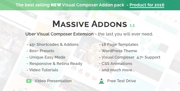 Download Massive Addons v1.1 – Uber Visual Composer Extension | Free Nulled Scripts