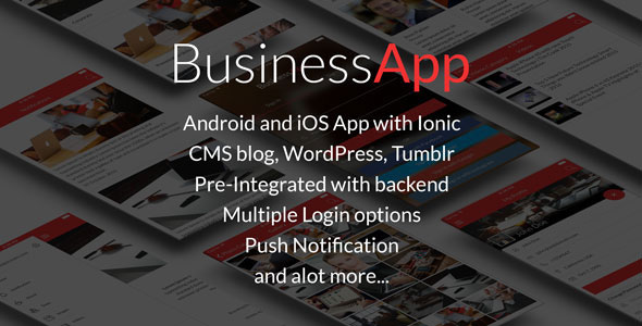 Download BusinessApp – Ionic iOS/Android Full Application with powerful CMS | Free Nulled Scripts