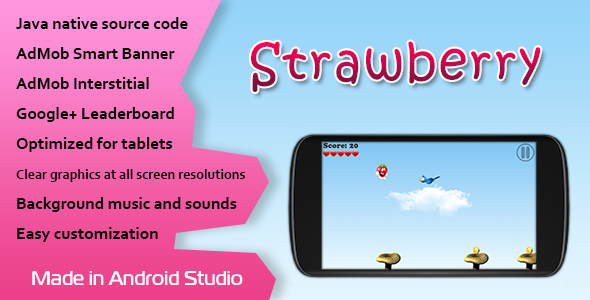 Download Strawberry Game with AdMob and Leaderboard | Free Nulled Scripts