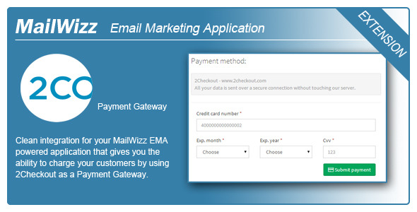 MailWizz EMA integration with 2Checkout